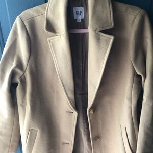 Ladies gap tan pea coat